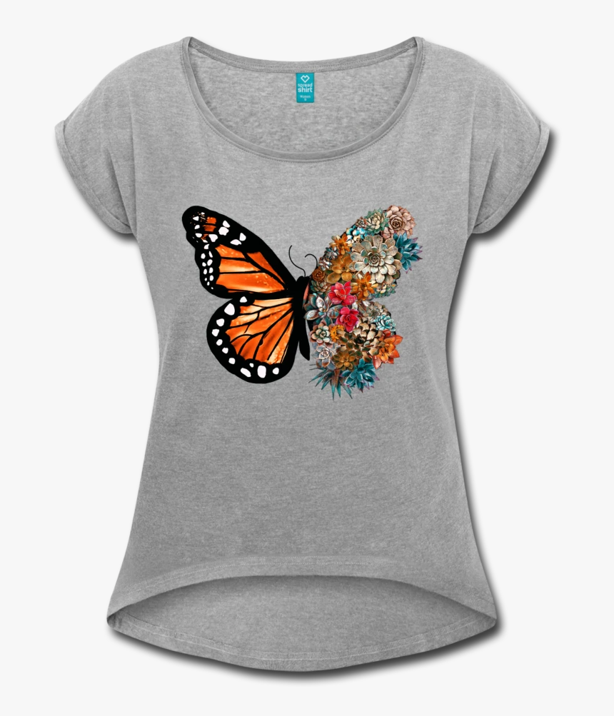 Monarch Butterfly Womens Shirt, HD Png Download