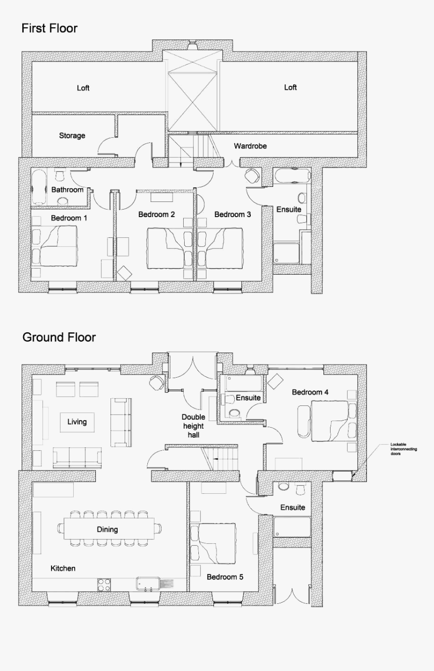 The Floorplan For Jack S Barn - Floor Plan, HD Png Download