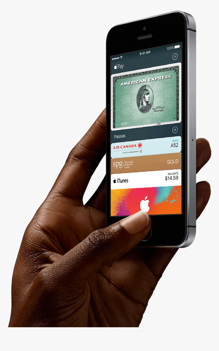 An Easier, More Secure Way To Pay - Black Hand On Phone, HD Png Download