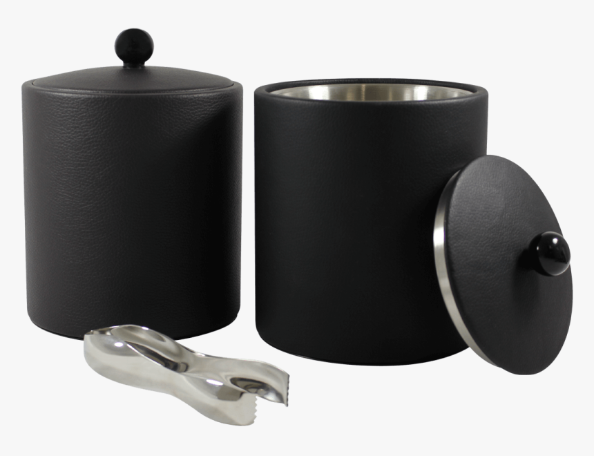 Ice Bucket Black Leather, HD Png Download