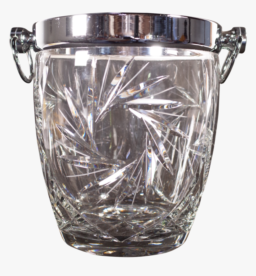 Cut Glass And Chrome Ice Bucket - Snare Drum, HD Png Download