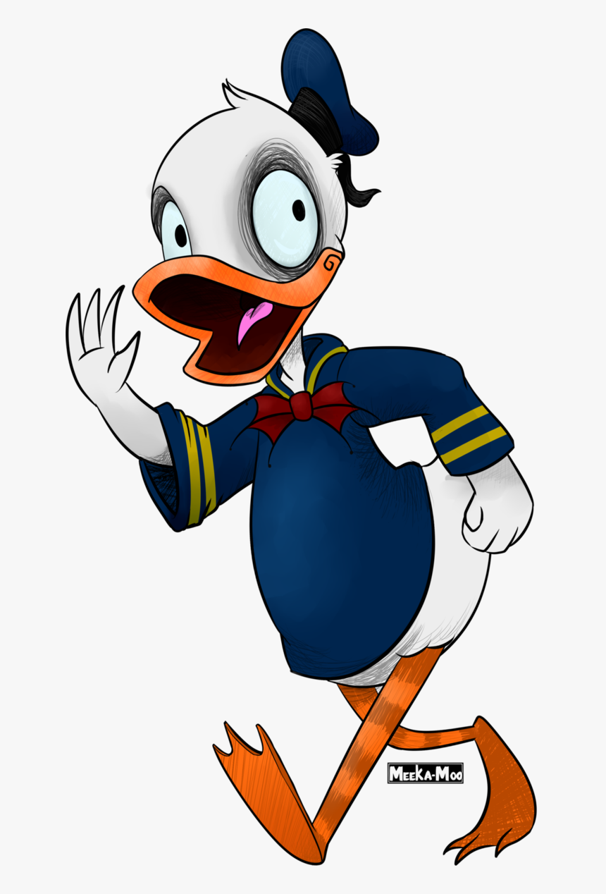 Donald Duck By Meeka Moo - Tim Burton Donald Duck, HD Png Download