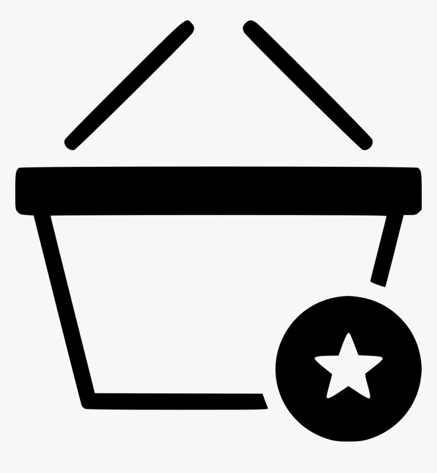 Basket Shop Buy Favorite Star, HD Png Download