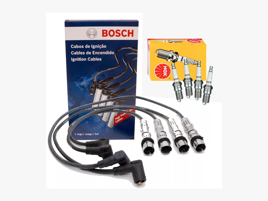 Kit Cabos Velas Fox Gol G4 G5 Voyage - Bosch Car Service, HD Png Download