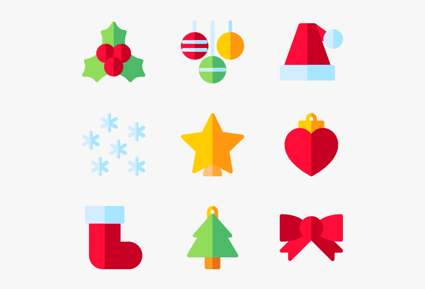 Christmas Decorations Icons Png, Transparent Png