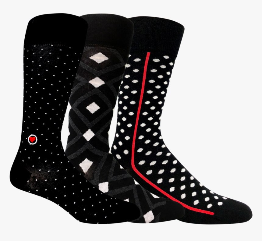 Black Dress Socks Gift Box - Sock, HD Png Download