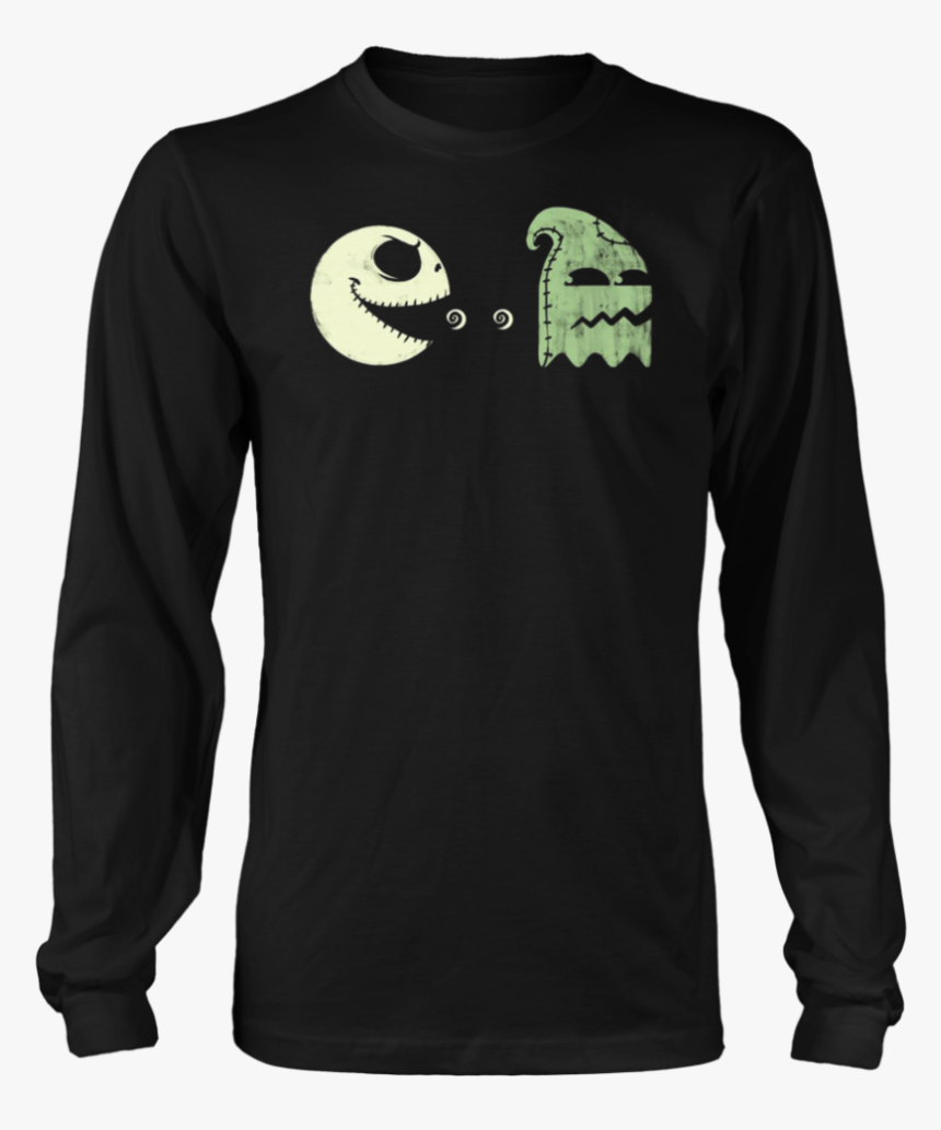 Pac Man Jack Skellington Oogie Boogie T-shirt - Funny Science Christmas T Shirts, HD Png Download