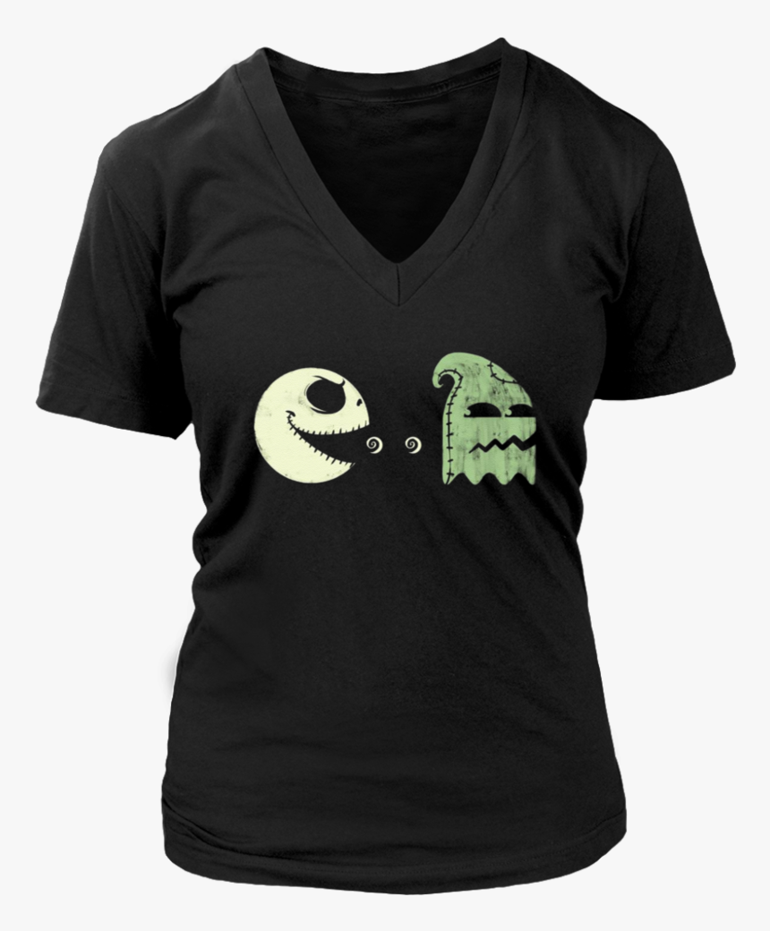 Pac Man Jack Skellington Oogie Boogie T-shirt - Pharmacist Tshirt Design, HD Png Download