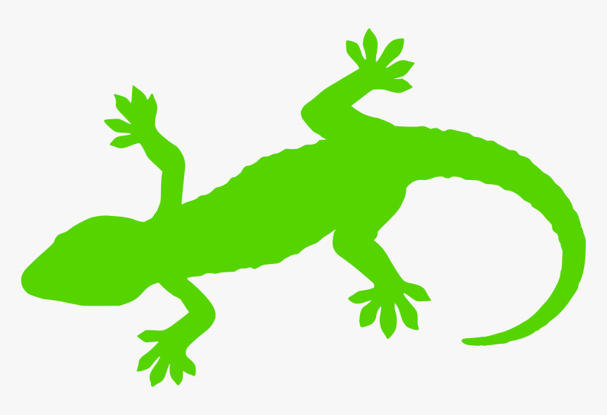 Gecko Clipart Clip - Gecko Silhouette, HD Png Download