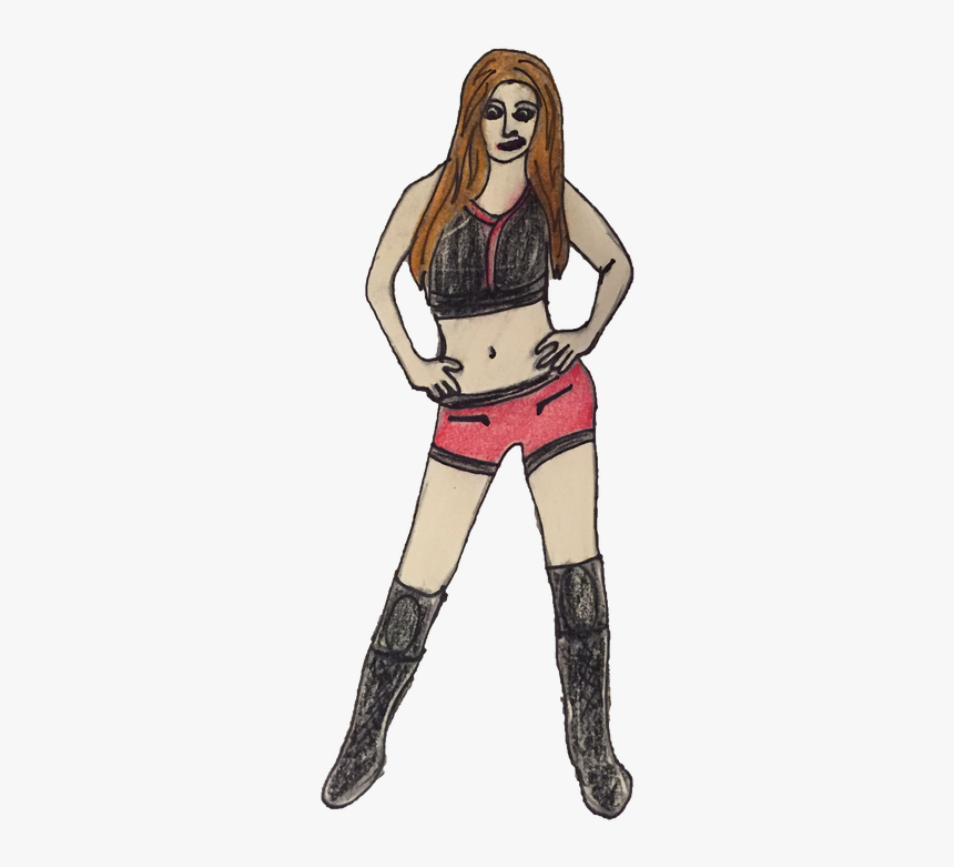 Wrestler Drawing Muscle - Drawing, HD Png Download