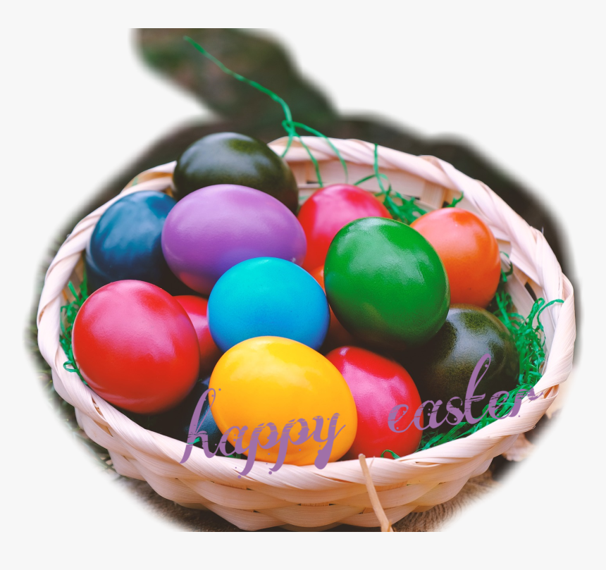 #easter #egg #basket #happyeaster #happy #nice - Easter, HD Png Download