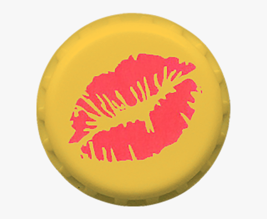 Polyester Button Kissing Lips - Kussmund, HD Png Download