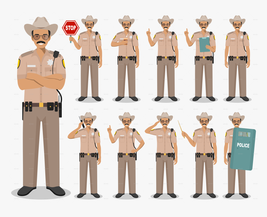 Job Of Police Man Police People Concept, HD Png Download