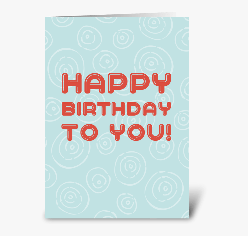 Orange And Blue Birthday Card Greeting Card - Birthday Greeting Card Design Blue, HD Png Download