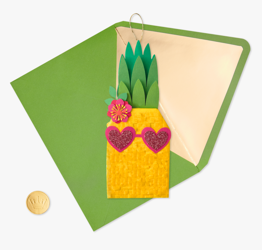 Pineapple Piñata Birthday Card , Png Download - Construction Paper, Transparent Png