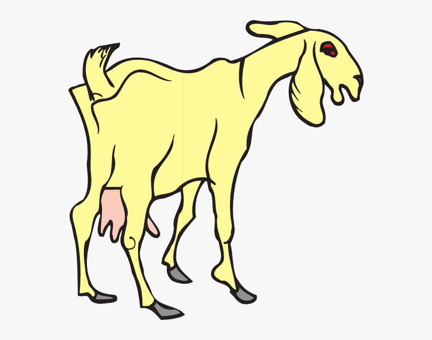 Clipart Goat - Photo - Yellow Goat, HD Png Download