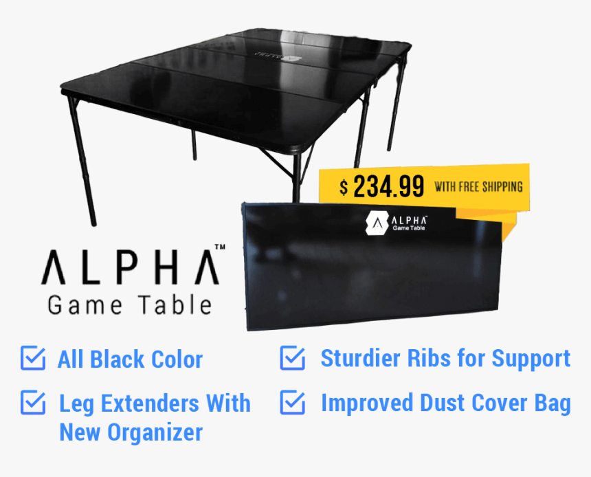 Alpha Game Table By Firmer Terra Llc, An Epic Gaming - Coffee Table, HD Png Download