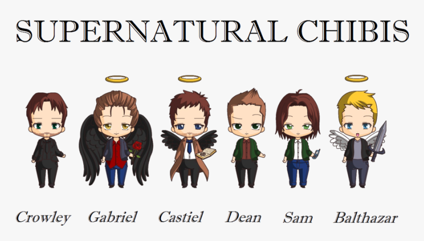 Angels, Brothers, And Crowley Image - Cartoon, HD Png Download