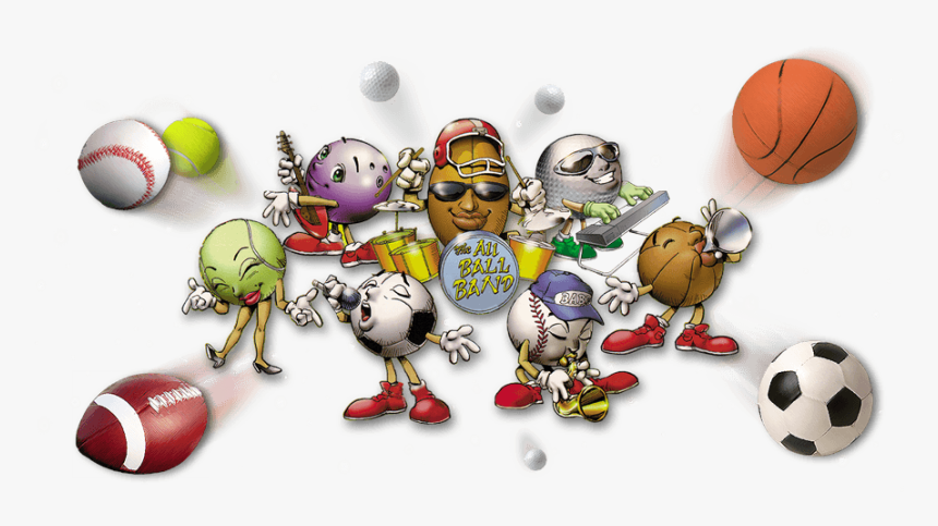 Abb With Balls With Stars - Cartoon, HD Png Download