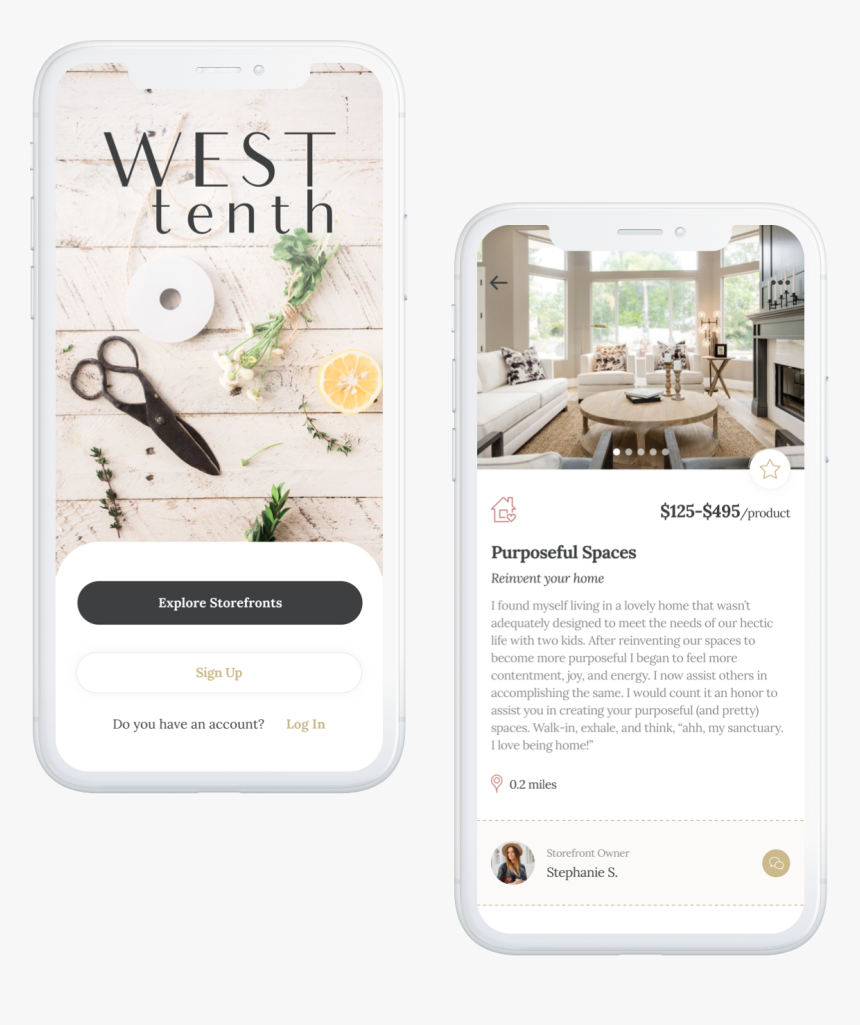 West Tenth App Mockups - Iphone, HD Png Download