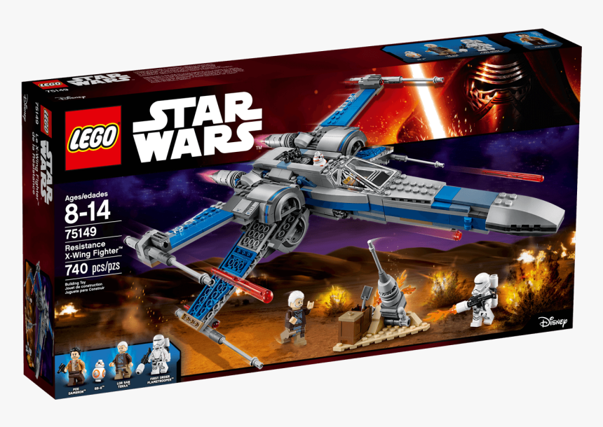 Resistance X-wing Fighter - Lego Star Wars Resistance X Wing Fighter, HD Png Download