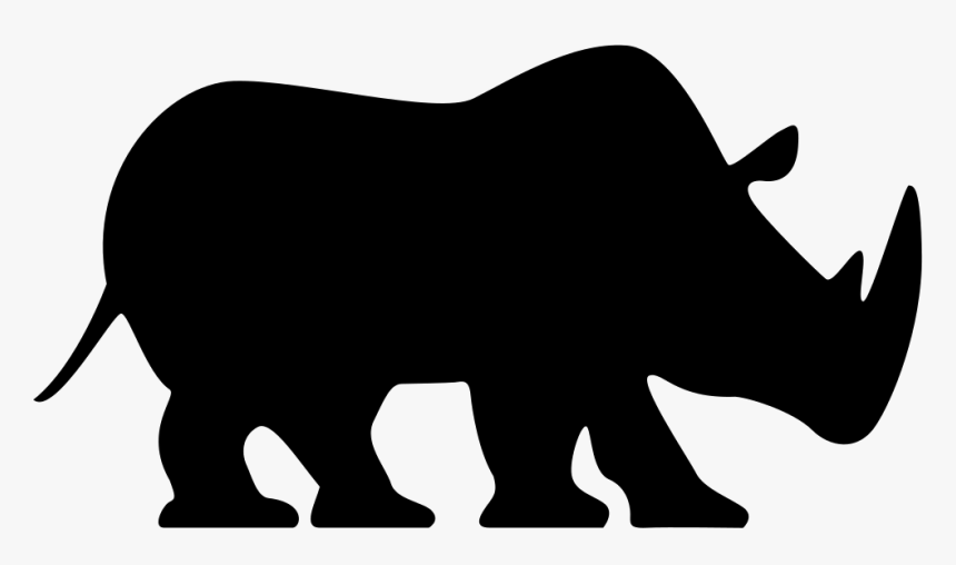 Rhinoceros Facing Right - Rhinocéros Icone, HD Png Download