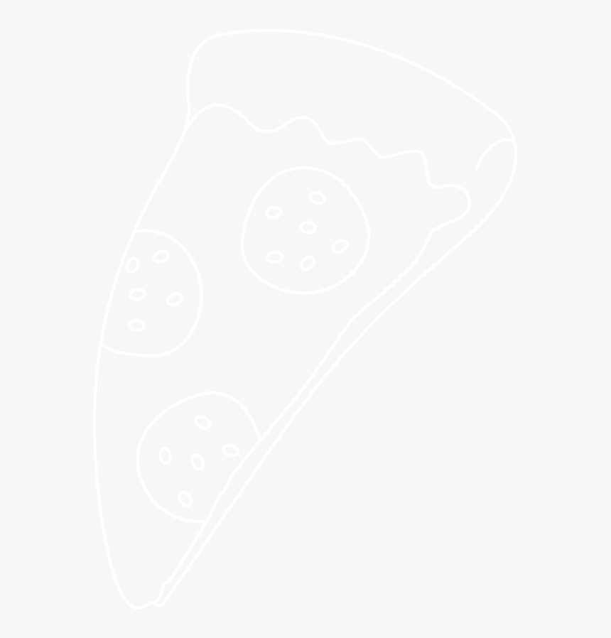 Cartoon Pizza Slice - Jhu Logo White, HD Png Download
