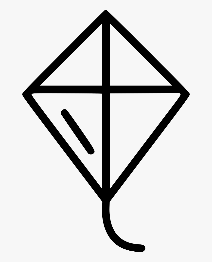 Kite - Kids Kite Black And White, HD Png Download