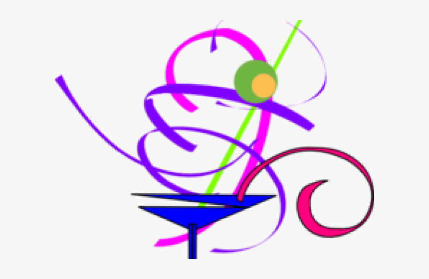 Martini Clipart Purple Cocktail - Cocktail Glass, HD Png Download