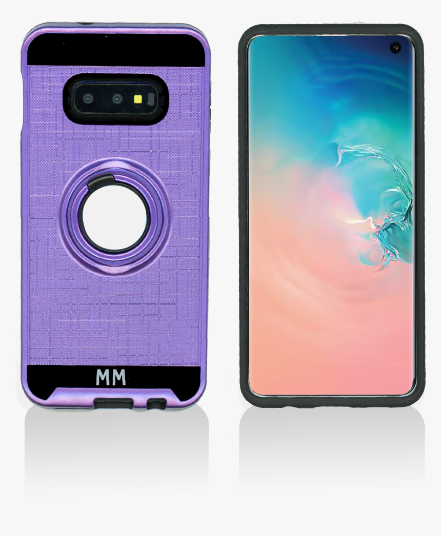 Samsung Galaxy S10 Mm Metal Ring Stand Case Purple, HD Png Download