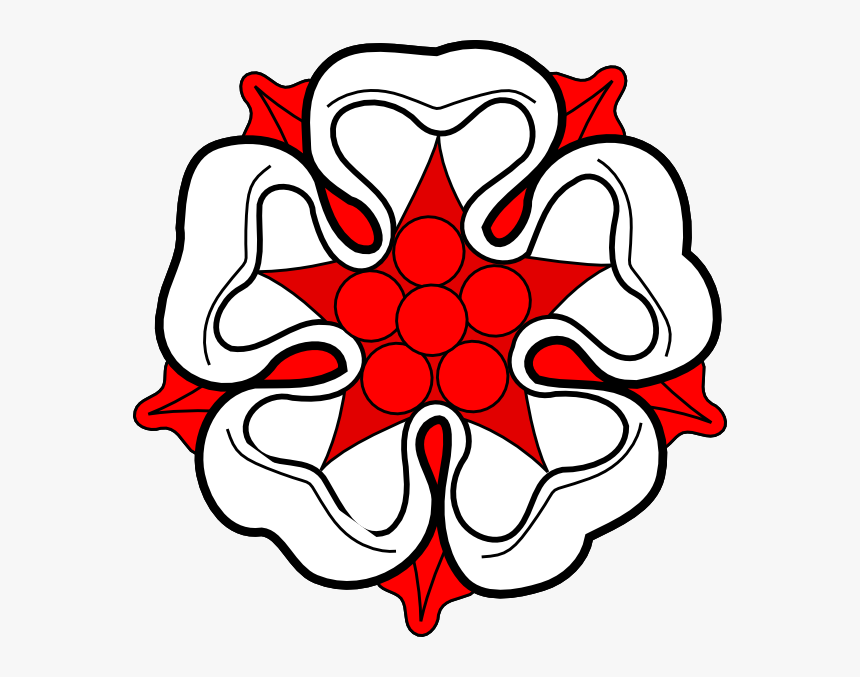 Red White Flower Svg Clip Arts - Black And White And Red Flowers Clipart, HD Png Download