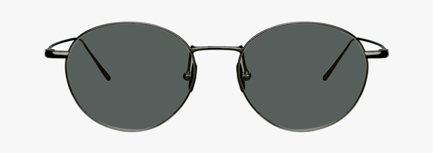 Mayne Oval Sunglasses In Nickel - Aviator Sunglass, HD Png Download