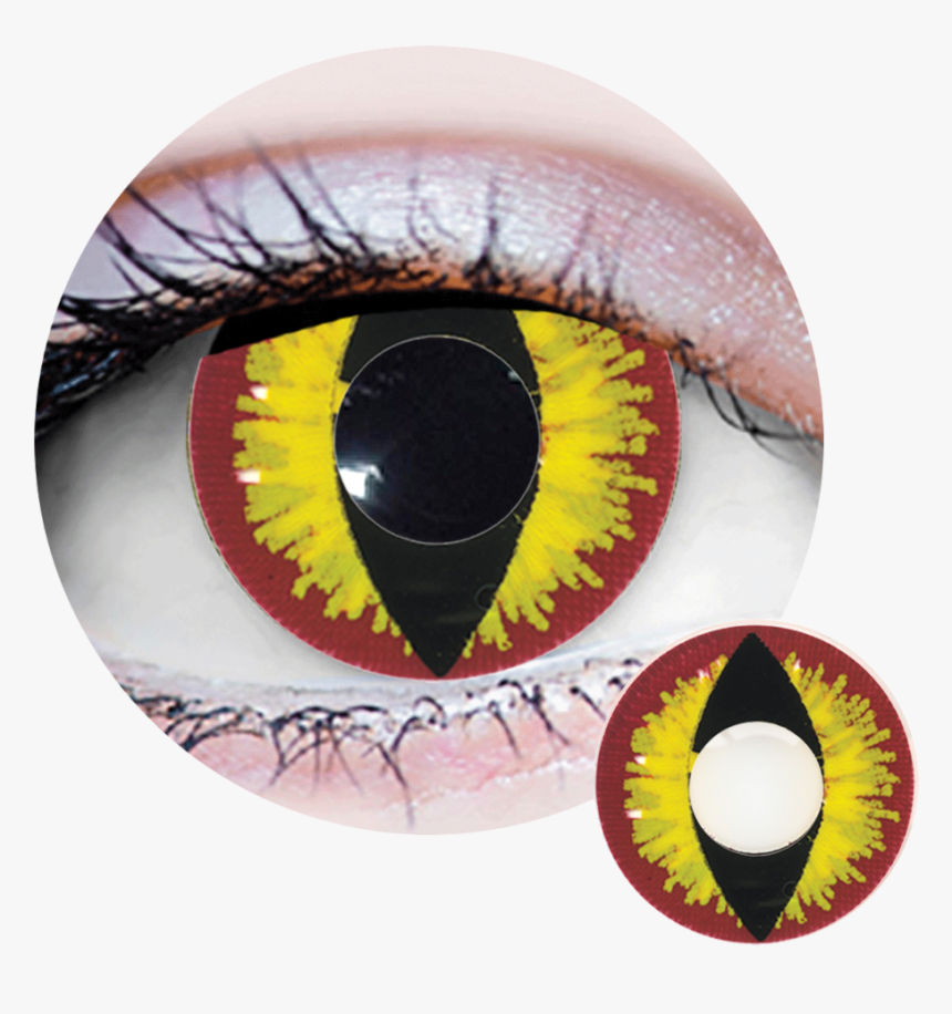 Primal Costume Contact Lenses Yellow, HD Png Download