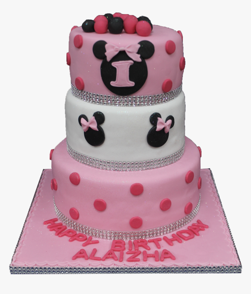 Minnie Mouse 3 Tier B181 - Cake Decorating, HD Png Download