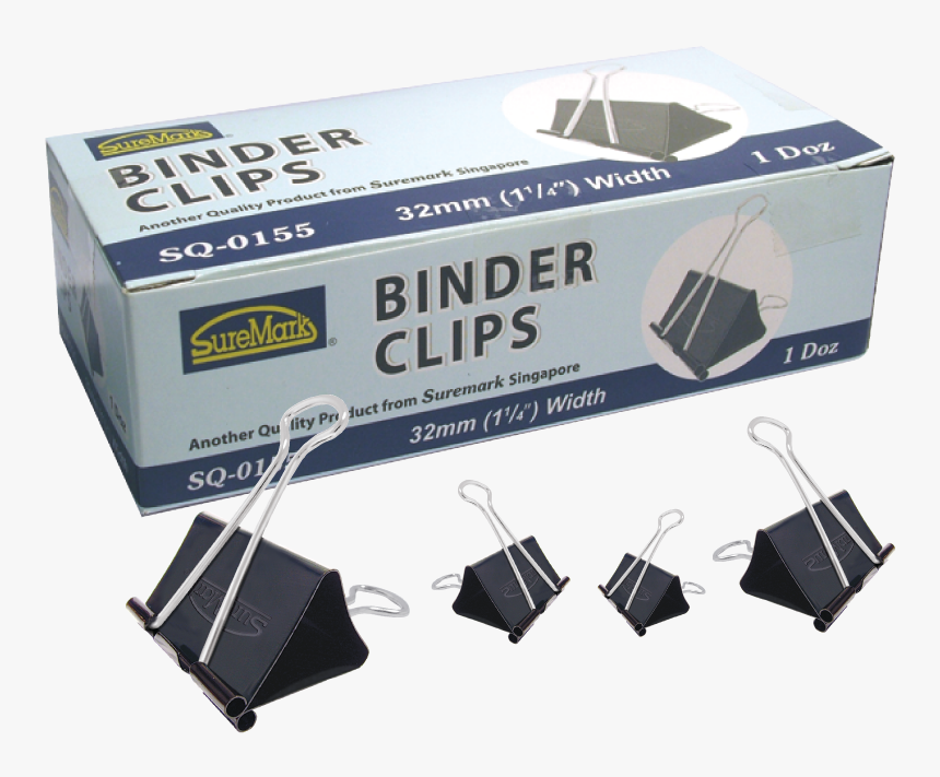 Sq-0155 - Binder Clips Sq 0155 32mm, HD Png Download