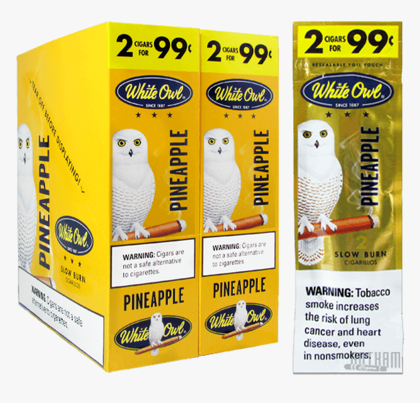 White Owl Cigarillos Pineapple - Paper Product, HD Png Download