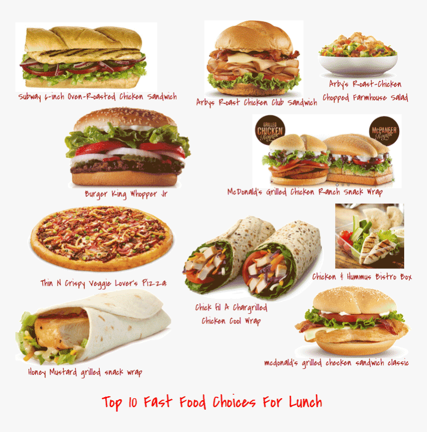 Healthier Fast Food Options, HD Png Download
