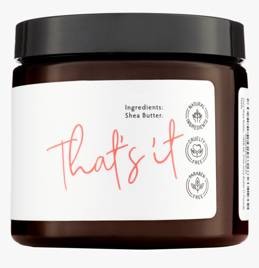 1 Lb Ivory Shea Butter Packaging Side With Ingredients - Cosmetics, HD Png Download