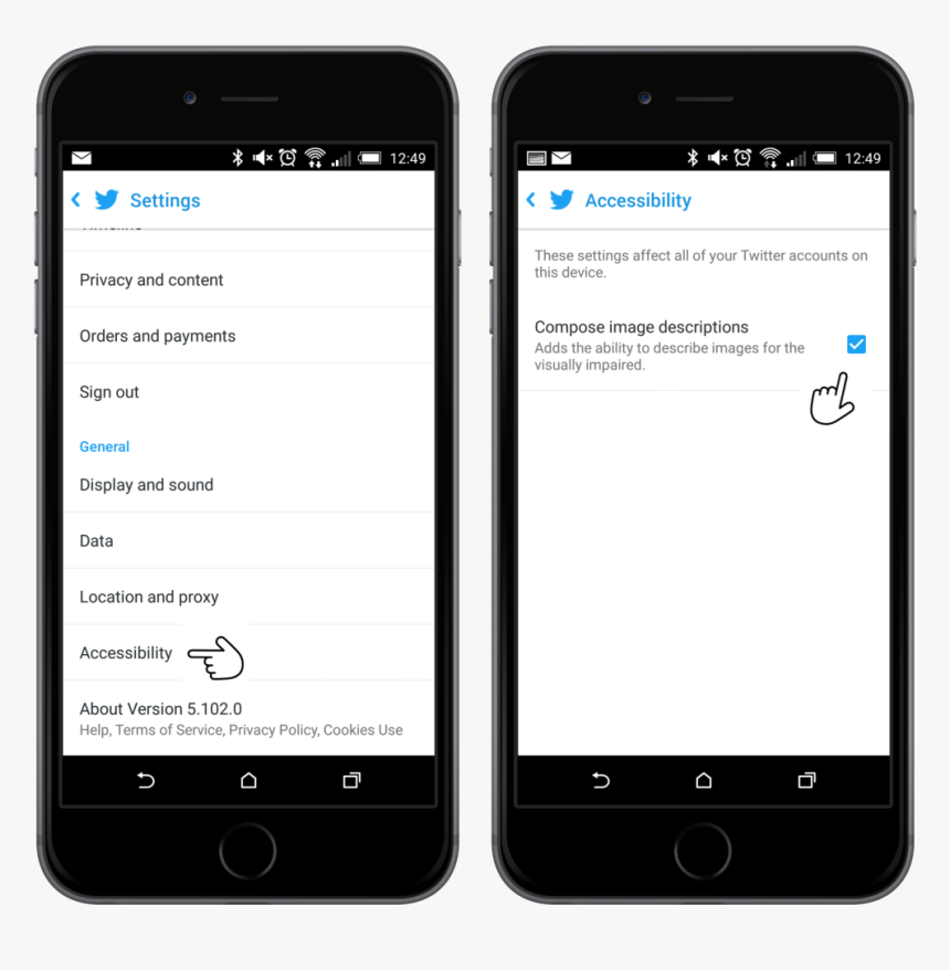 Change Your Twitter Accessibility Settings - Separator Single Line Etched, HD Png Download