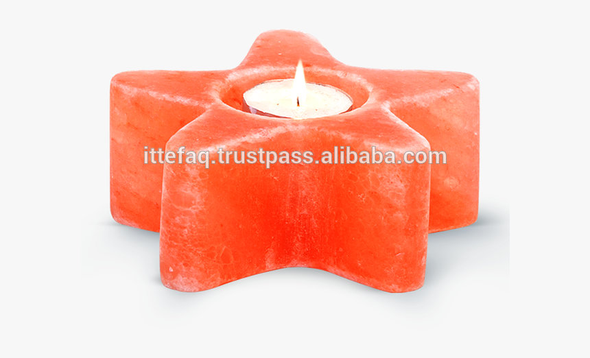 Star Shape Geometrical Himalayan Salt Tea Light Candle - Khewra Salt Mine, HD Png Download