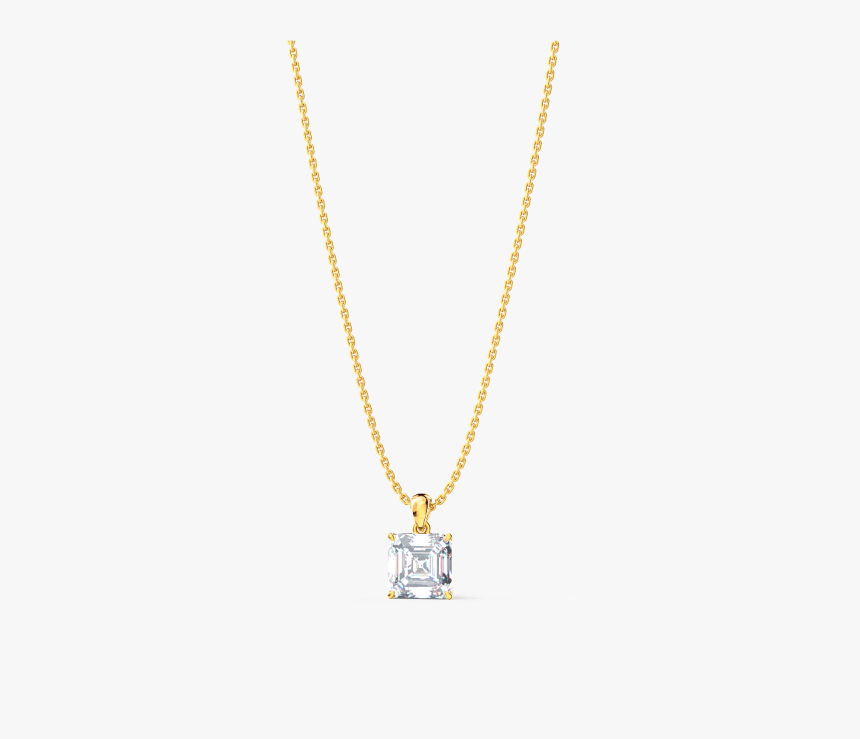 Square Emerald-cut Diamond Pendant Necklace - コレット ギフト ブリオ レット ダイヤモンド ピアス, HD Png Download