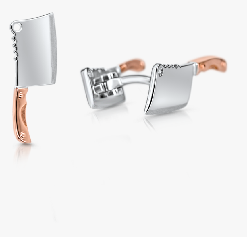 Cleaver Cufflinks - Pinner - Silver, HD Png Download