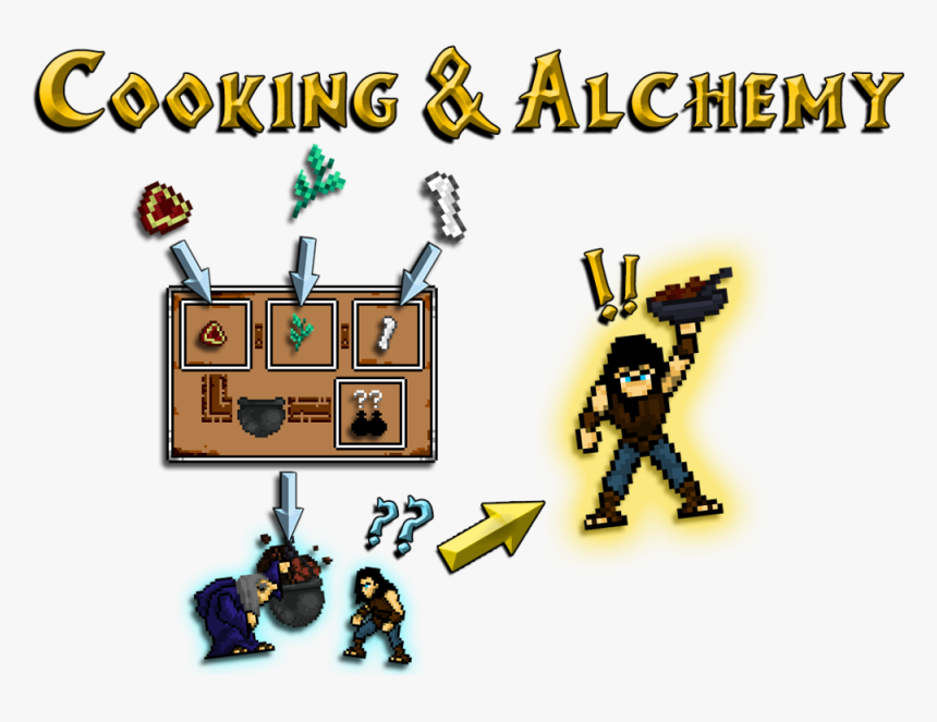 01 Cooking And Alchemy - Cartoon, HD Png Download