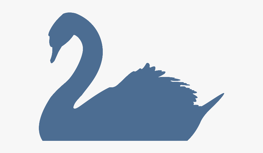 Swan - Black Swan Swan Silhouette Png, Transparent Png