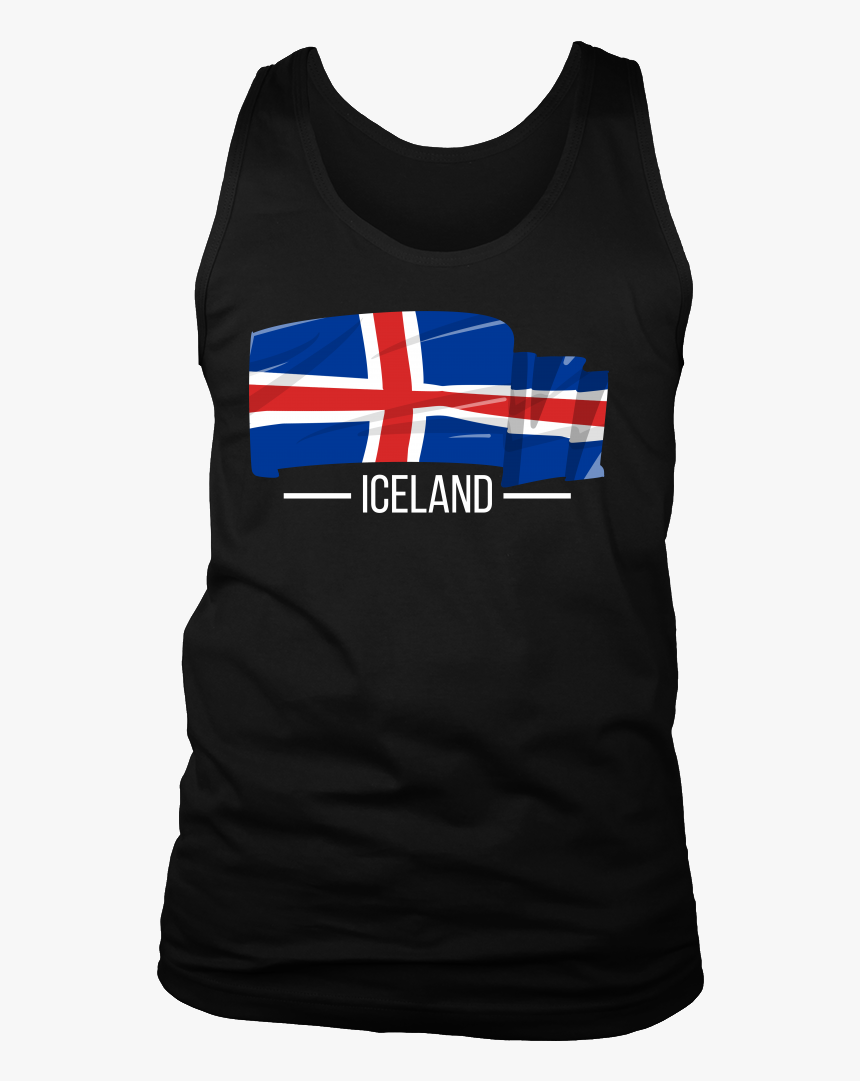 Iceland Pride Patriotic Vintage Flag Tank - Active Tank, HD Png Download