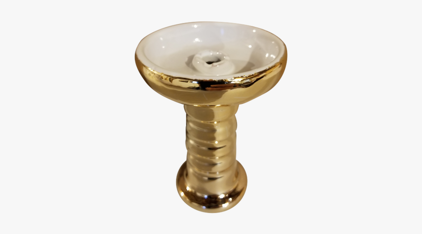 Mob Golden Funnel Clay Bowl - Golden Hookah Bowl Stock, HD Png Download