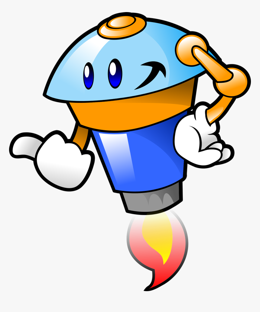 Happy More Character Canidates Normal Free Photo - Cartoon Clipart Robot, HD Png Download