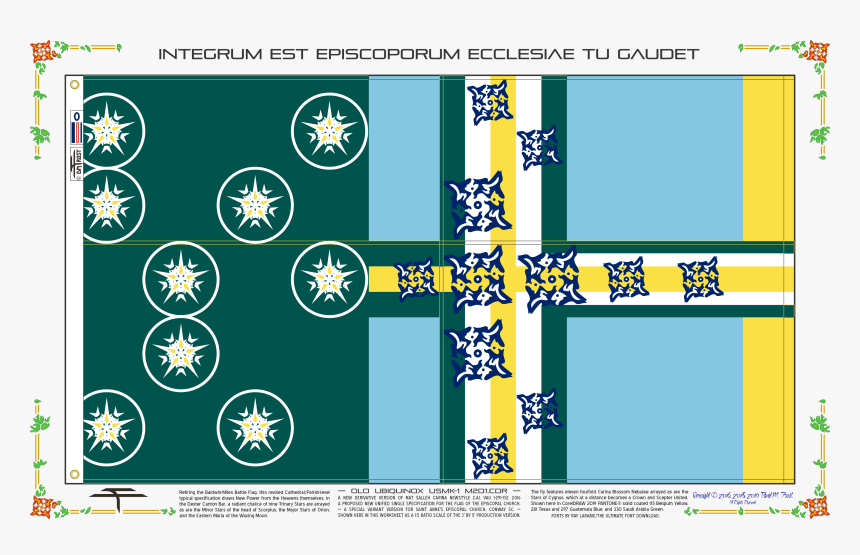 Blue Yellow Flag Center Radiant, HD Png Download