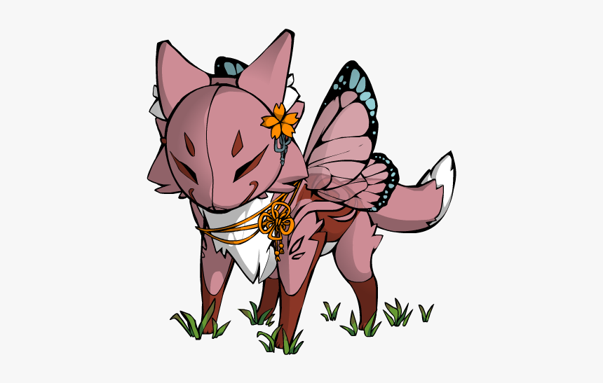 Ow8vlc1 - Animated Rainbow Fox, HD Png Download