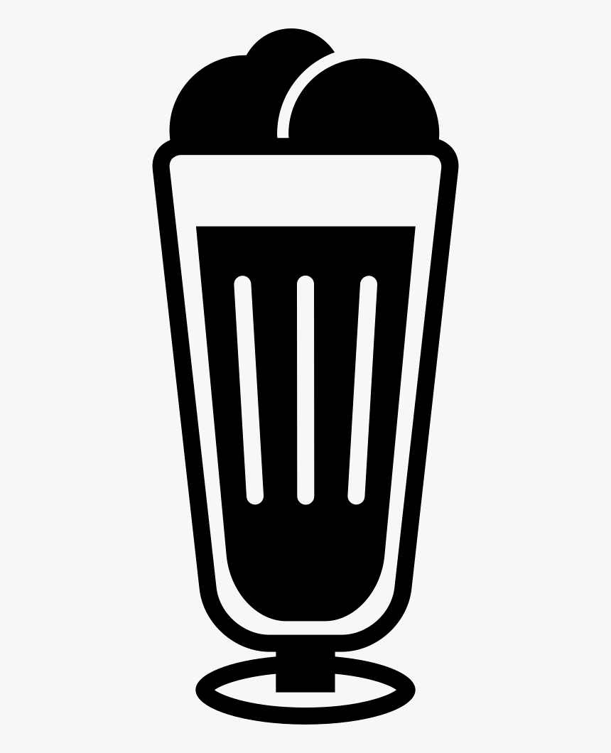 Ice Cream In Glass - Ice Cream Glass Icon, HD Png Download